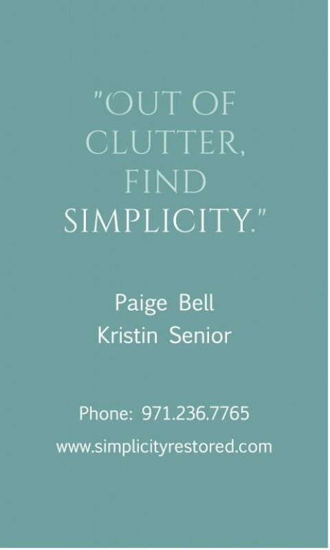 Visit Paige Bell & Kristin Senior - Simplicity Restored