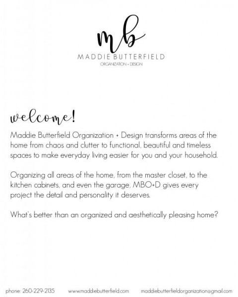 Visit Maddie Butterfield Organization + Design