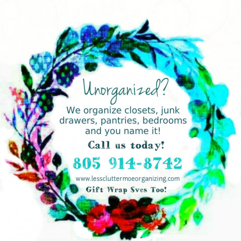 Visit Less Clutter Moe Organizing & Gift Wrap