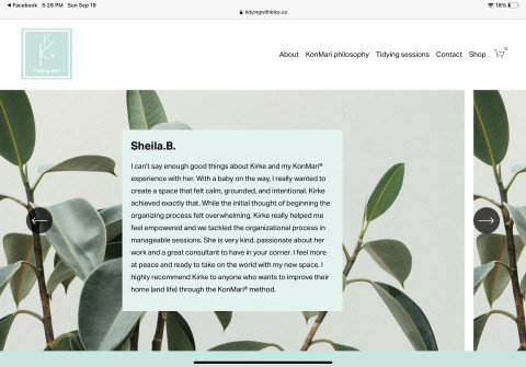 Visit Tidying with KiKo || Certified KonMari Consultant