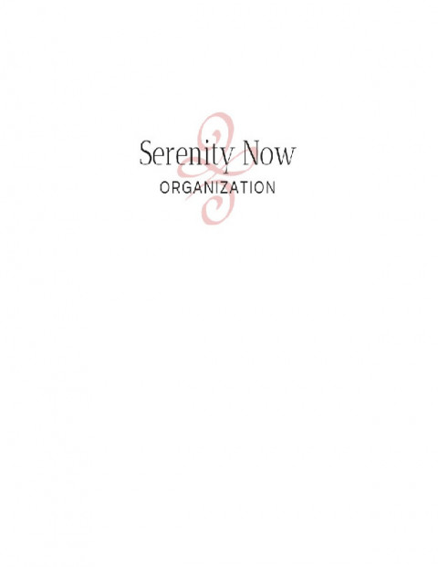Visit Serenity Now Organization