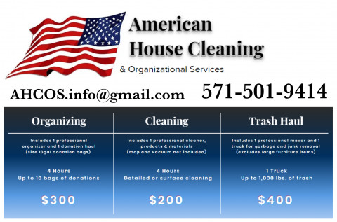 Visit American House Cleaning & Organizational Services